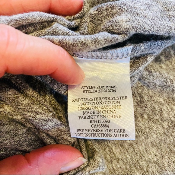 Z Supply Reverie Knot Triblend Midi Dress Heather Grey Size XS - Picture 9 of 9